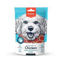 Chicken Jerky & Codfish Sushi 100g