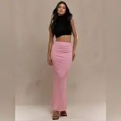 MISSGUIDED Bodycon Column Maxi Skirt - Large