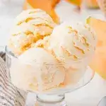 Melon milk ice cream