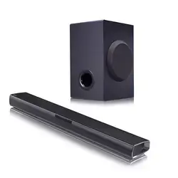 LG SQC1 Bluetooth 2.1 Channel 160W Soundbar with Wireless Subwoofer