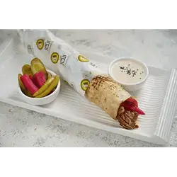 Meat Shawarma Sandwich With Saj Bread
