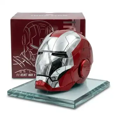 MK5 Iron Man Wearable Helmet (Shiny Silver Edition) – Voice & Touch Control