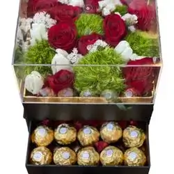 Chocolate With Flower Box