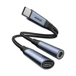 JOYROOM Audio-Transfer Series 2-in-1 Audio Adapter (Type-C to 3.5mm+Type-C)