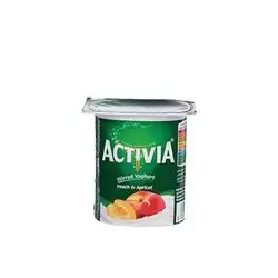 Activia Stirred Yoghurt Peach And Apricot 120 Gm