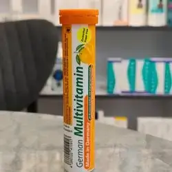 german multivitamin 20 effervescent tablets with orange flavour