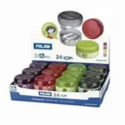 Milan Pencil Sharpener W/container