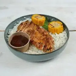 Diet Rice With Grilled Chicken
