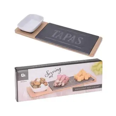 Serving Set Dish And Shelf