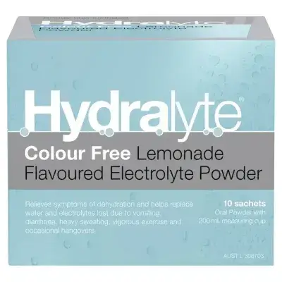 Hydralyte Electrolyte Powder Lemonade 5g 10 Pack
