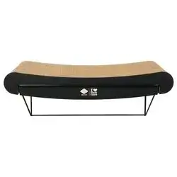 David curved - cardboard wall shelf brown/black 60cm