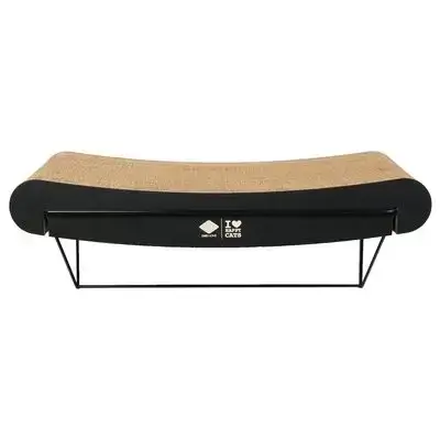 David curved - cardboard wall shelf brown/black 60cm