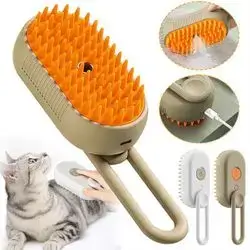 Steam Massage Brush For Shedding Hair Removal, Hair Removal Comb For Cats And Dogs