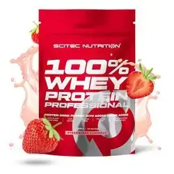 SCITEC NUTRITION 100% Whey Protein Professional (1 kg) - strawberry