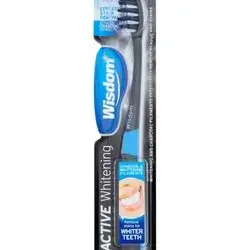 wisdom active whitening medium tooth brush