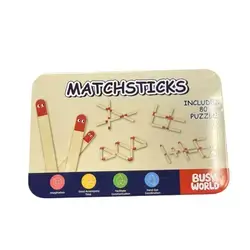 Matchsticks 80 Puzzle Logic & Brain Teaser Card Set