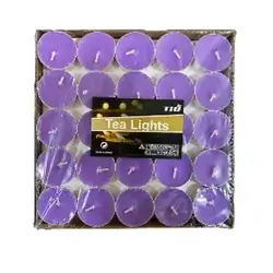 Circle Candles Purple - 50 pcs