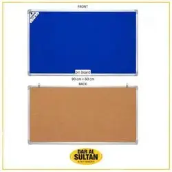 Double-sided pin board 60 x 90 cm