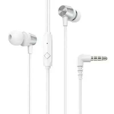 HOCO Headphone with Microphone 3.5mm Audio Plug 1.2m - White M79