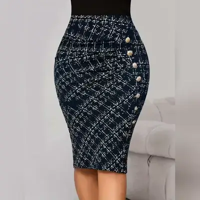 SHEIN Print Pencil Skirt - Medium