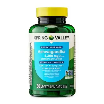 Extra Strength Ashwagandha 1300mg 60caps SPRING VALLEY