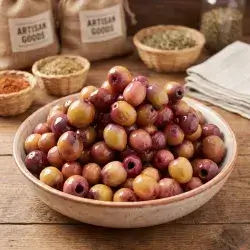 Olives Without Seeds with Pomegranate
