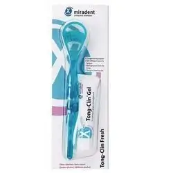 Offer Tongue cleaning gel and toothbrush package, Miradent