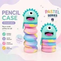 Pastel Silicone Pencil Case – 20 cm