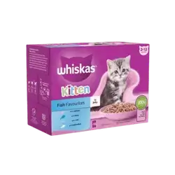 Whiskas Kitten – Fish Favorites in Jelly 12Pcs*85g