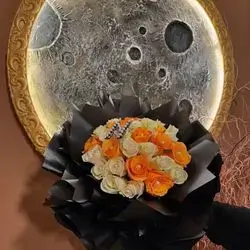 Rose Orange And White