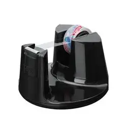 Tesa Compact Desk Dispenser, Black + Tesafilm Crystal Clear 10M : 15Mm