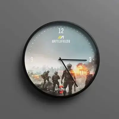 Gaming Wall Clock BATTLEFIELD 6