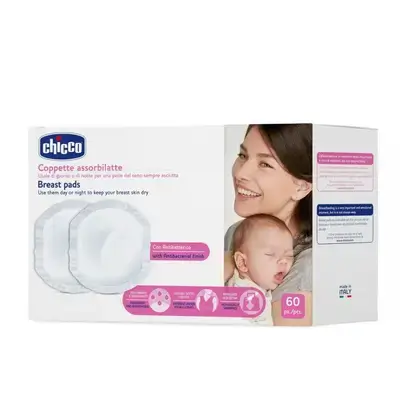 breast pads 60pcs white chicco