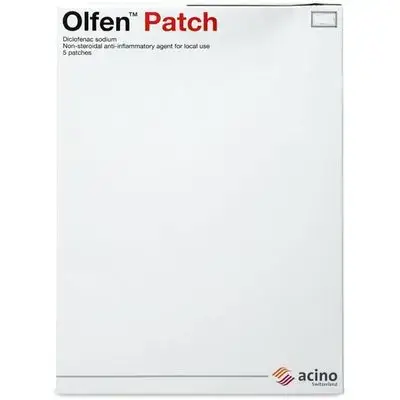 اولفين 140 مجم 5 لصقات//Olfen Diclofenac Sodium 140mg Pain Relief Patch, Pack of 5's