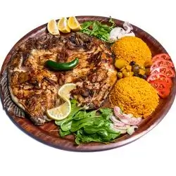 Half Masgouf Fish With Red Rice