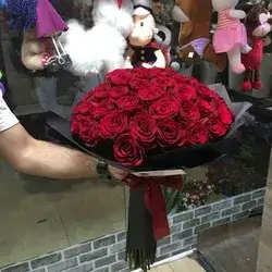 Bouquet Flowers- Red