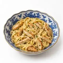 Creamy chicken fettuccine