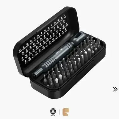 Green Lion GMS-55 Manual Screwdriver Set 55-in-1 Precision Magnetic Bit Tool Kit