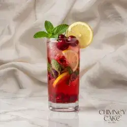 Cherry Mojito with Fresh Lemon & Mint