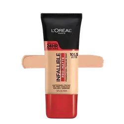 INFALLIBLE Pro-Matte Oil-Free Up To 24HR Foundation 105.5 LIGHT BEIGE 30ml _ L'OREAL PARIS