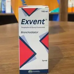 exvent theophylline & glyceryl guaiacolate bronchodilator 100ml alcohol free
