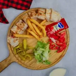 Arabic Shawarma On Charcoal