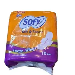 sofy soft and secure LARGE WINGS PADS 10 ( PAD )