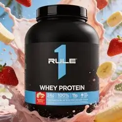Rule 1 Whey Protein – Strawberry & Banana 67 servings