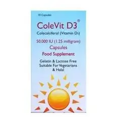 colevit d3 50000iu 10 capsules