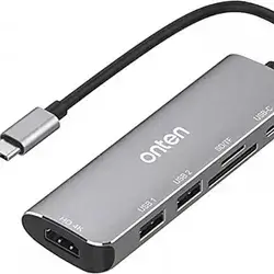 Onten Adapter / Type C & Card reader & HDMI & 3 USB & SD/TF