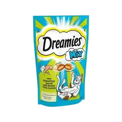 Dreamies with Scrumptious Salmon & Heavenly Tuna Flavours