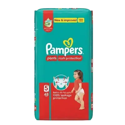 Pampers Pants Rash Protection (5) 12-18 Kg 48 Pants