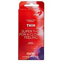 THIN Super Thin For A Closer Feeling 10 Extra Thin Condoms