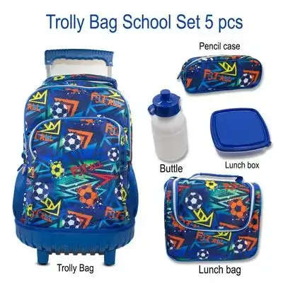 Trolley Bag School Set 5pcs